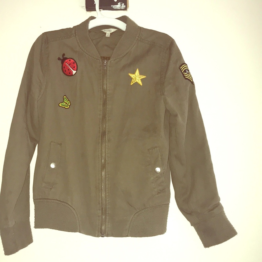 Mudd girls olive green jacket